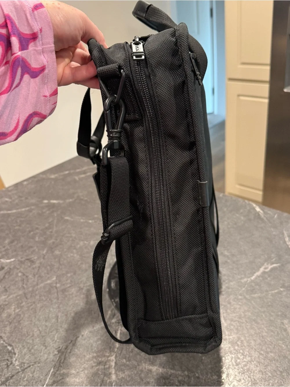 Tumi 16” ballistic nylon laptop bag black briefcase carry on READ